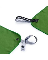 Fit-flip towel / shower cover in microfiber 70×140 cm, dark green