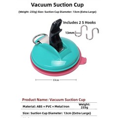 Large Suction Cup with S Hook for Outdoor Tent Fixing and Camping Activities