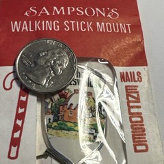 LOT of 5pcs Sampsons Hiking Walking Stick Medallion Mount Badge New Old Stock 2