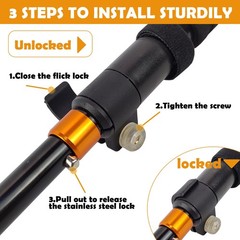 Foldable Wading Staff for Fly Fishing 55.1” Retractable Fishing Wading Stick…