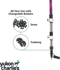 Lightweight Advanced Float Trekking Poles with Fast Lock Adjustment
