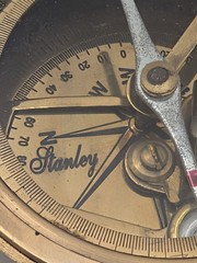 Stanley London Brass Prismatic Compass Clinometer Sine Table Survey