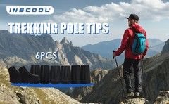 6Pcs Replacement Cane Tips – Walking Sticks Accessories, Fit Most Trekking &