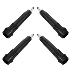 4Pcs Black Carbon Steel Walking Stick Tip Replacement for Hiking Snow Ice Trails