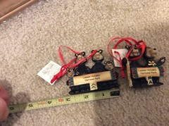 Lot of 2 Lassen Volcanic National Park California Christmas Tree Ornaments Bears