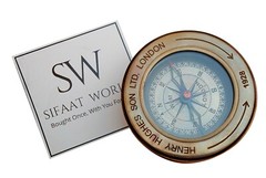 Military Metal Hiking Compass with Magnifier, Professional Boy Scout Compasses