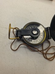 Vintage Engineer Lensatic Pocket Field Compass Black Original Box Instructions