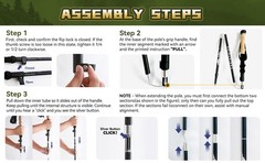 Single Collapsible Trekking Pole – Lightweight Aluminum Hiking Stick for Men,