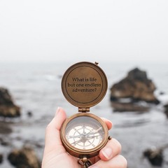 Personalized Engraved Brass Compass with Leather Case – Vintage Sundial Compass