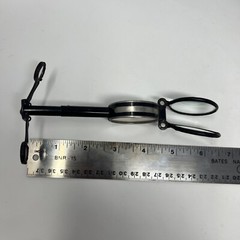 Vintage German Military Glass And Metal Compass Mirror Magnifying Germany