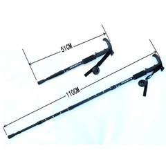Trekking Stick Walking Hiking Poles Adjustable Folding Anti-Shock Sticks