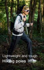 AONIJIE Lightweught Hiking Poles Stretchable Walking Stick 7075 Aluminum Alloy