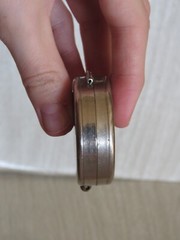 VTG German Made Field Pocket Compass WWII Era?? Silver Tone Metal READ