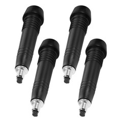 4Pcs Black Carbon Steel Walking Stick Tip Replacement for Hiking Snow Ice Trails
