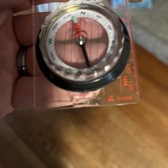 Liquid Filled Compass – Map Compass – Boxed W/Lanyard – Glass + Scale