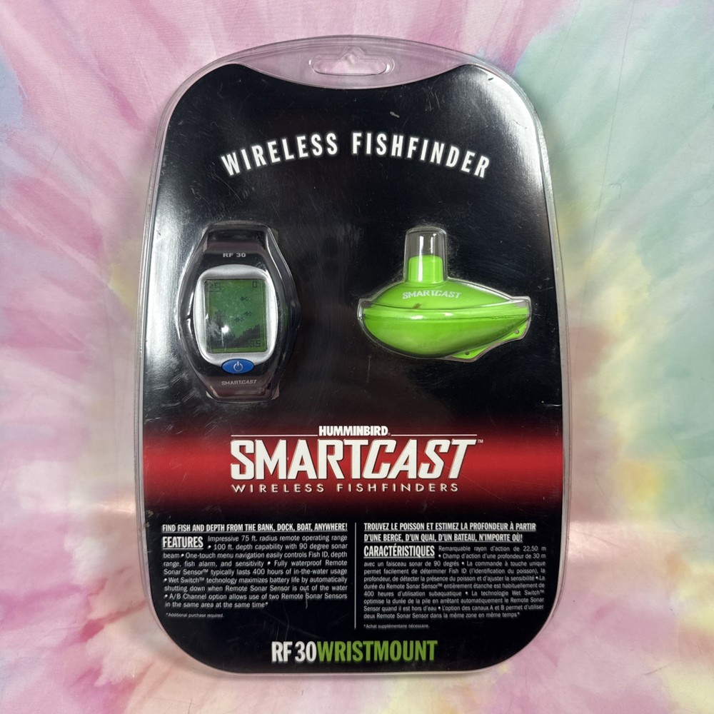Humminbird SmartCast RF30 Wireless Fish Finder w/ Wrist Mount & Sonar Sensor NOS