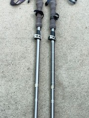 Set of Trekology Folding Trekking Poles 110-130CM Gray W/Bag… 11Q