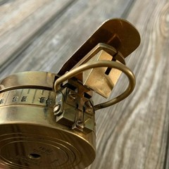 Vintage Solid Brass WWII Military Pocket SUNDIAL COMPASS NAUTICAL MARINE Gift