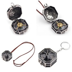 Versatile Compass Pendant Necklace/Keychain for Nature Lovers and Adventurers