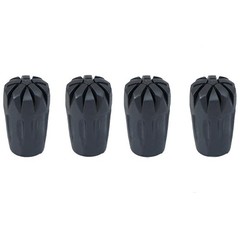 4 PCS Rubber Walking Stick Trekking Pole Replacement Boot Tips Protector