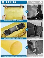 Dry Bag Waterproof for Women Men, 5L/10L/20L//40L Roll Top 30L Yellow