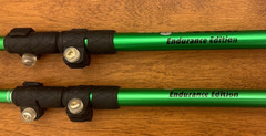Pair of Adjustable High Trek Trekking Hiking Walking Poles 105cm to 135cm VGUC