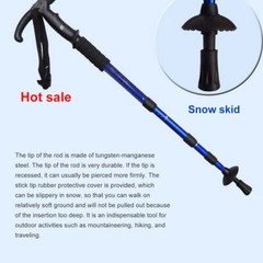 Trekking Poles Walking Hiking Sticks Anti-shock Adjustable Alpenstock