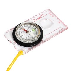 Map Compass Liquid Filled, Luminous Pointer, Magnifying Glass, Free Mimi Compass
