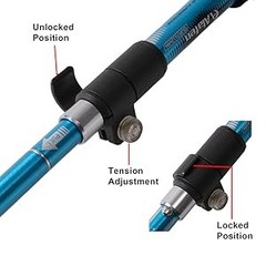 Lightweight Collapsible Trekking Pole – 7075 Aluminum Adjustable Walking Stick