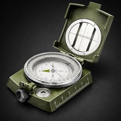 Military Lensatic Compass, Hiking Compass for Survival – Water-Resistant