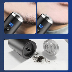 USB Rechargeable Electric Shaver Men’s Portable 10x8x8cm Washable Head