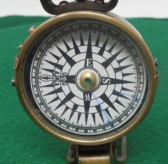 AM Authentic Models WWII Brass Compass, Made in India