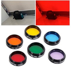Essential 6pcs Telescope Filters for Astronomical Observation with Storage Box