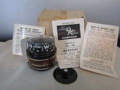 New North Star Compass Model 642 – 645 Dash Mount: Auto, Boat, Plane – 1976