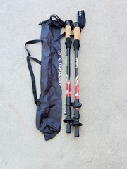 Set of Trail Buddy Trekking Poles 105-135CM Red .. 13F