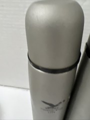 2-Salewa Thermos Thermo Lite 1 L, Cool Grey 24 Ounce And 16 Ounce