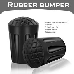 6 Pack Rubber Buffer for Hiking Poles, Crutch Capsule Non Slip, Walking Stick Rubber…