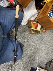 Montem Black Cork Grip Trekking, Walking, and Hiking Pole. Single Pole.