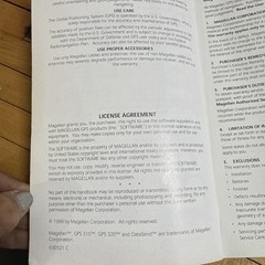 Magellan GPS 315 / 320 User Manual Only