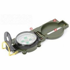 premium Military Compass Lensatic Sighting for Camping Hiking Waterproof