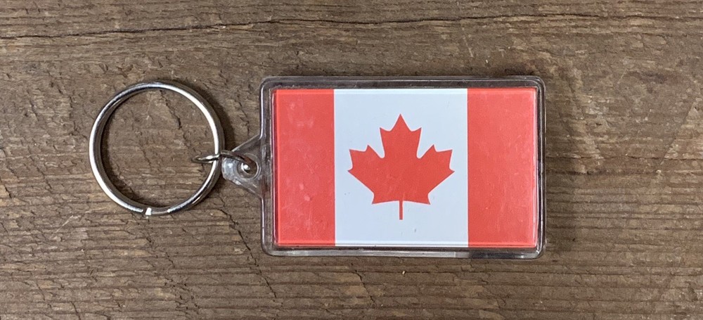 1990S Canada Keychain Thermometer Compass