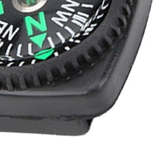 25Pcs/Pack Black Survival Bracelet Compass Umbrella Rope Accessories Outdoor
