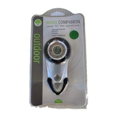 Hiking Companion Outdoor Compass Clock with Stopwatch & Alarm, Flashlight 63-313