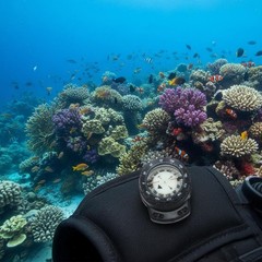 Bungee Compass Easy to Attach BCD 360-Degree navigationDegree Bezel for Divers