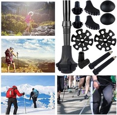 Trekking Poles Tips, Rubber Hiking Sticks End Caps Protectors Accessorie Fit …