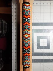 Native American Style 2 Beaded Walking Staff by AustinThreadCrafts