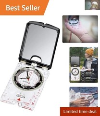 Compact and Durable MC-2 Mirrored Compass – Precision Navigation Tool