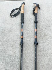Set of Cascade Mountain tech Trekking Poles 100-135CM Orange Black .. 6Y