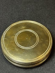 Antique Solid Brass Compass With Sundial Vintage Compass