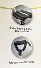 Ta-Da Chair Series 2 Portable Folding Walking Cane Chair 34.2″ Mobility Aid